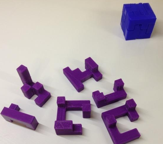 联锁式拼图3D打印模型