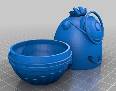 卡通模型鸡蛋盒3D打印模型