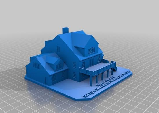 别墅外观设计3D打印模型