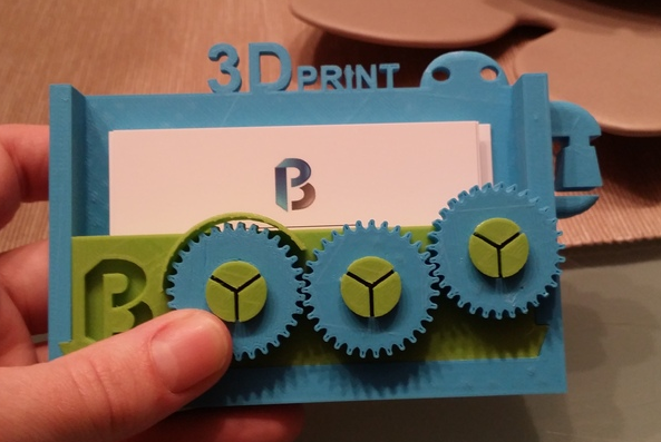 卡通名片支架3D打印模型