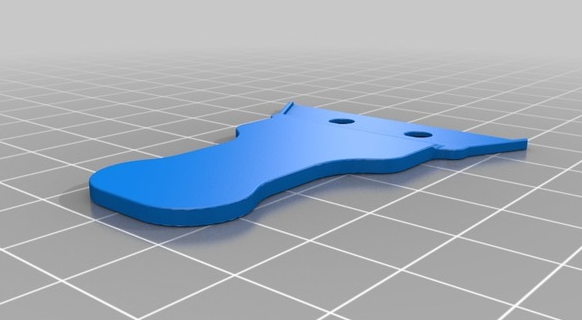 简单的刮板设计3D打印模型