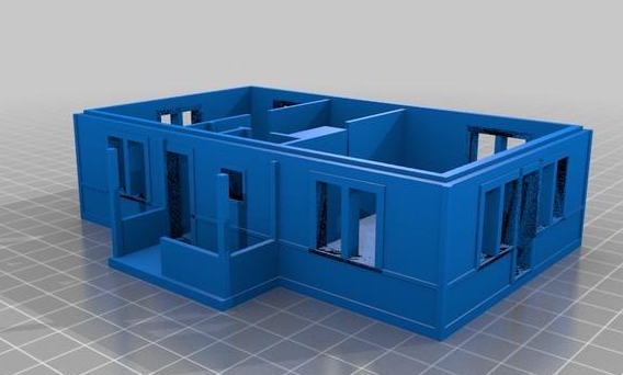 瑞典的农场房子3D打印模型