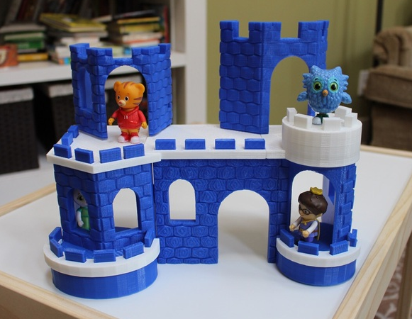 芭比娃娃王子城堡安装部件3D打印模型