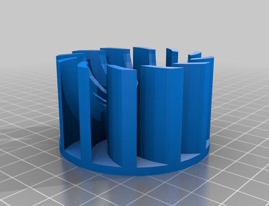 鼓风机渐开线组件3D打印模型