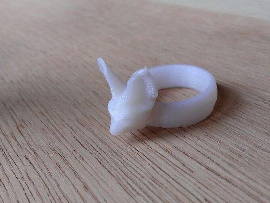 狐狸头指环3D打印模型