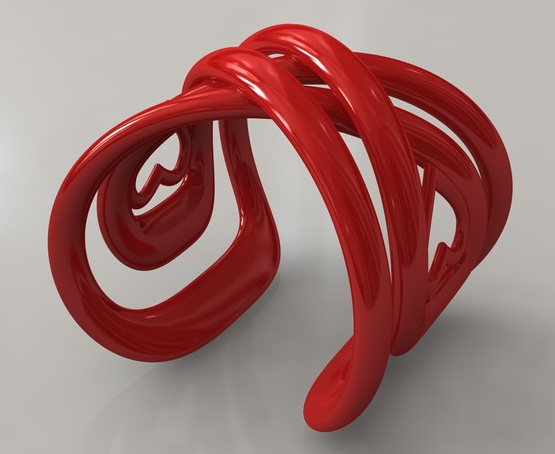 爱心手镯3D打印模型