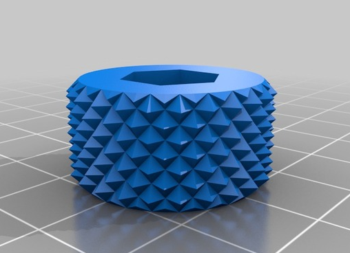 直径滚花旋钮3D打印模型