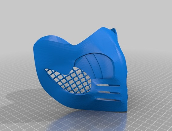 蝎子面具3D打印模型
