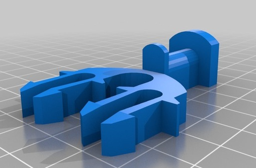 卷筒滑轮线轴架3D打印模型