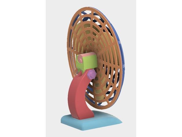 电风扇3D打印模型