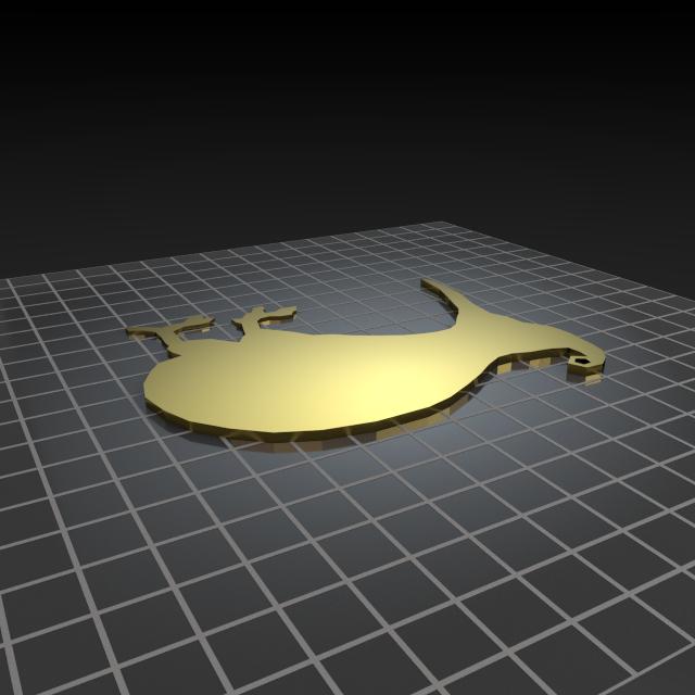 kiwi鸟 无翼鸟3D打印模型