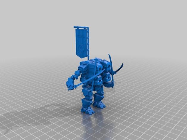 机甲武士3D打印模型