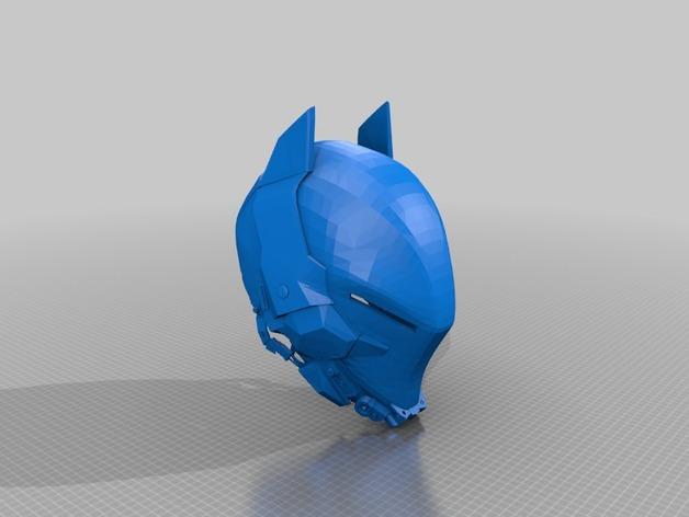 蝙蝠侠阿甘骑士可穿戴头盔3D打印模型