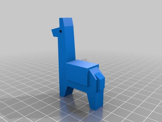 羊驼3D打印模型