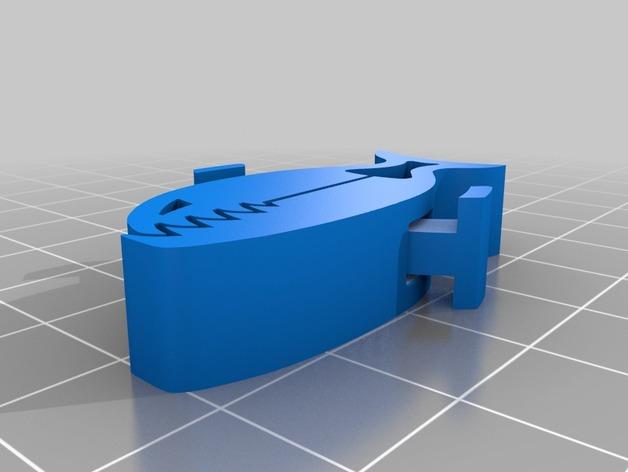 鲨鱼夹子3D打印模型
