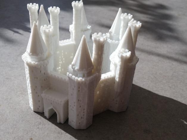 中世纪要塞3D打印模型