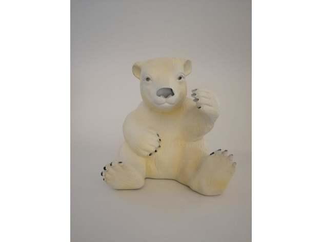 白熊3D打印模型