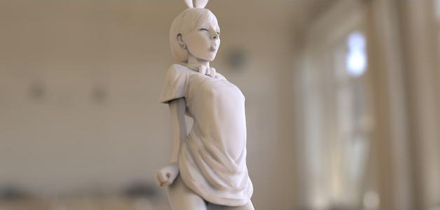 可爱性感兔女郎3D打印模型