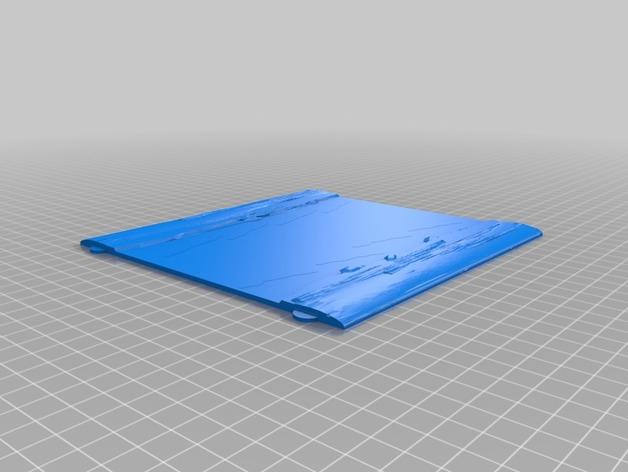 拼接式军模河流3D打印模型