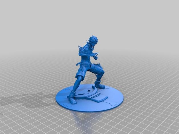 艾斯（海贼王）3D打印模型