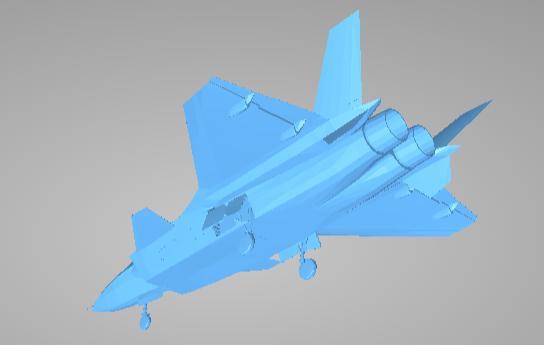 歼20隐形第五代战斗机3D打印模型
