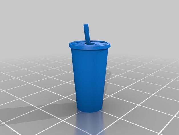 吸管杯3D打印模型