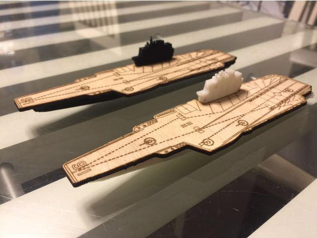 辽宁号航空母舰3D打印模型