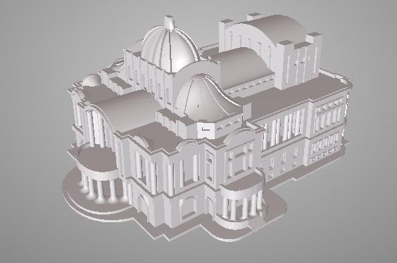 墨西哥艺术宫3D打印模型