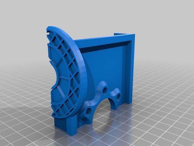 工业蜗轮蜗杆减速器（剖版）3D打印模型