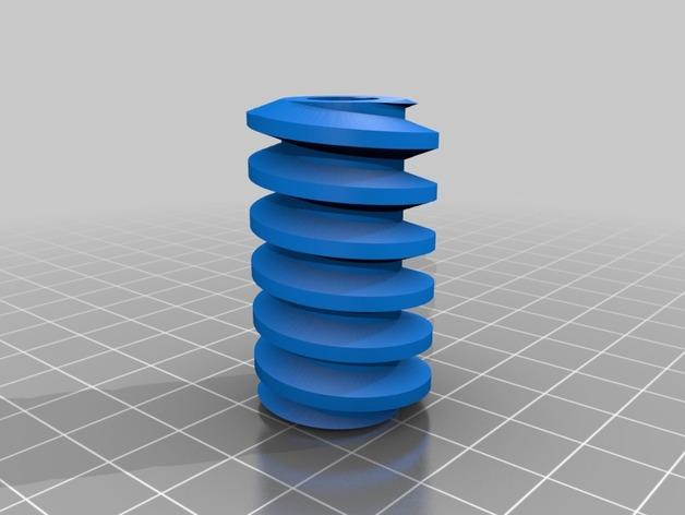 工业蜗轮蜗杆减速器（剖版）3D打印模型
