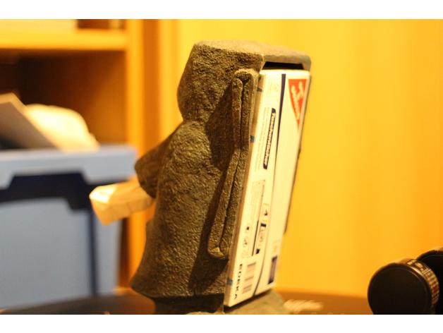 巨型石像抽纸盒3D打印模型