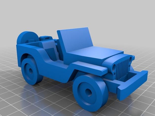 威利斯MB吉普车3D打印模型