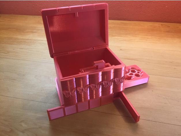 蝴蝶保密盒3D打印模型