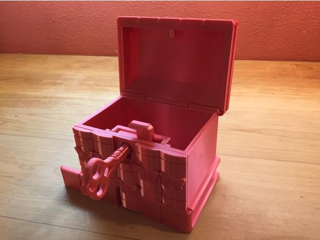 蝴蝶保密盒3D打印模型