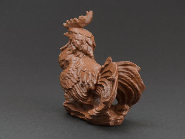 公鸡3D打印模型