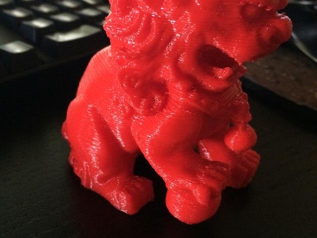 石狮子3D打印模型