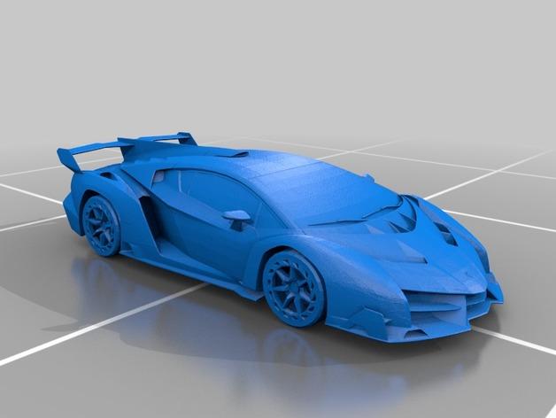 兰博基尼Veneno3D打印模型