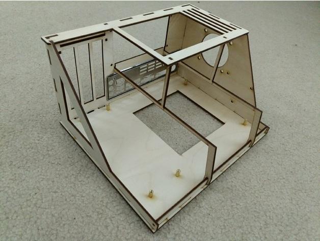 小型MATX机箱框架3D打印模型