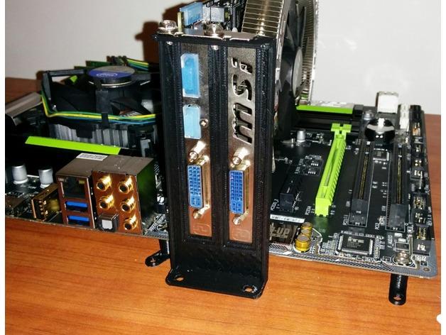 双PC插槽架3D打印模型