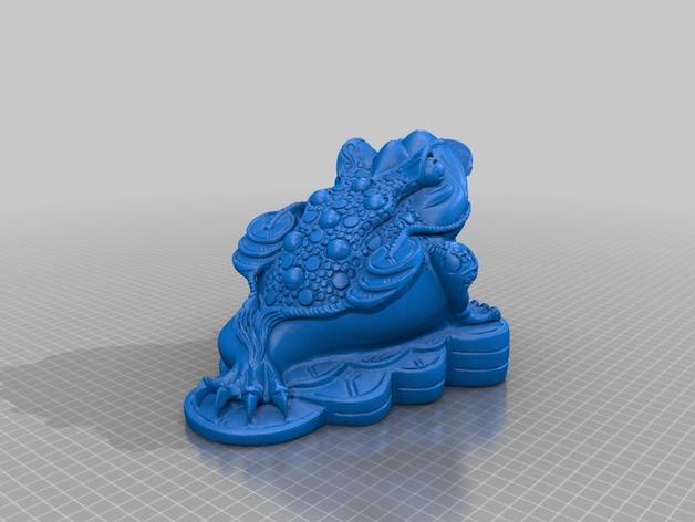 三足金蟾3D打印模型