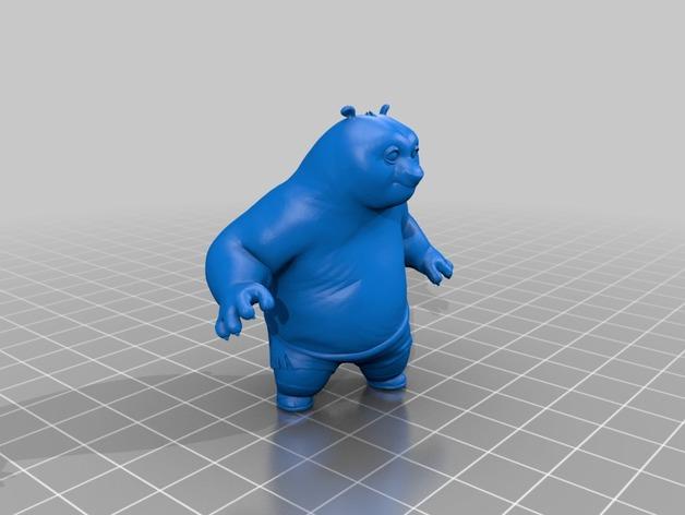 功夫熊猫角色手办3D打印模型