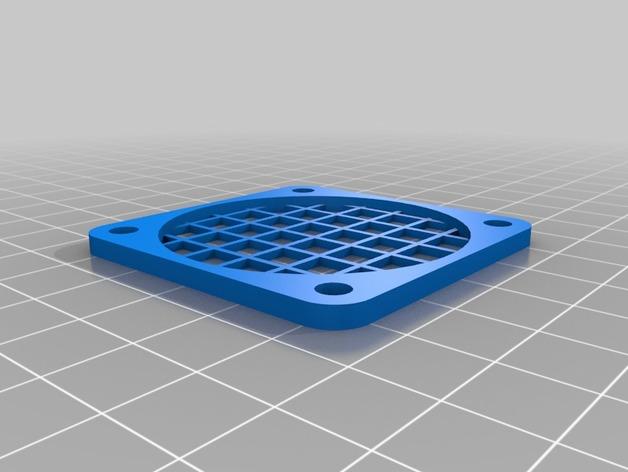 风扇格栅盖板3D打印模型