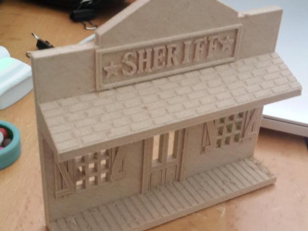 警长室3D打印模型