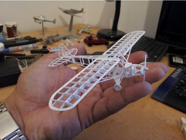 复古飞机框架3D打印模型