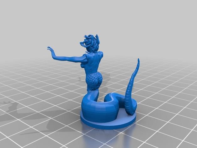 美杜莎3D打印模型