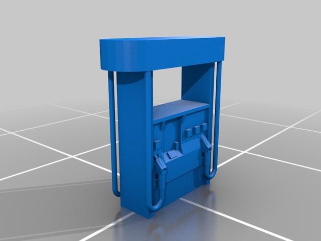 加油站3D打印模型