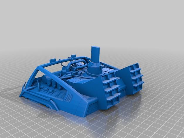 穿越车（回到未来）3D打印模型