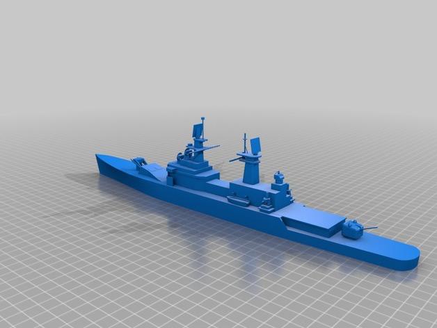 霍恩号驱逐舰3D打印模型
