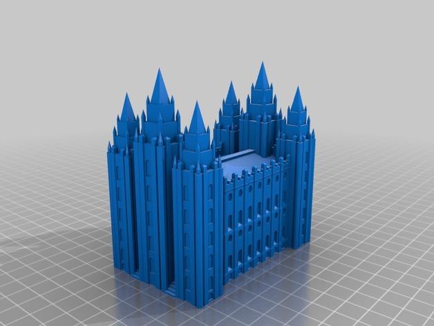 盐湖城圣殿3D打印模型