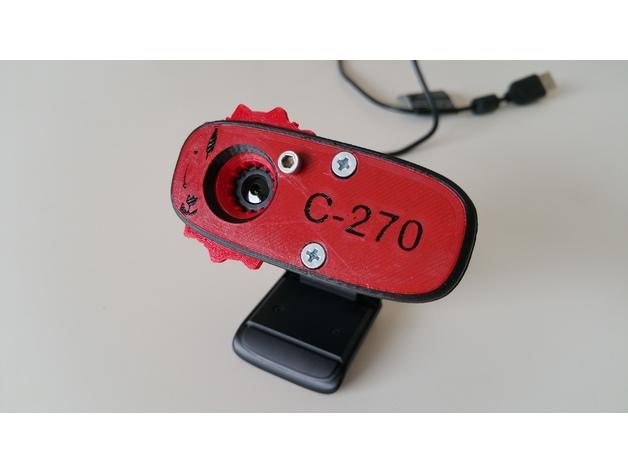 罗技C270网络摄像头框架3D打印模型